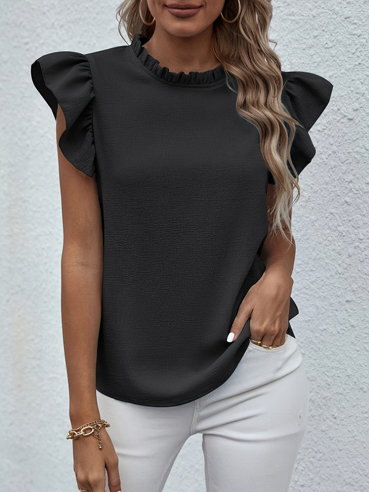 Women's Round Neck Crop Tank Top - BloMelle