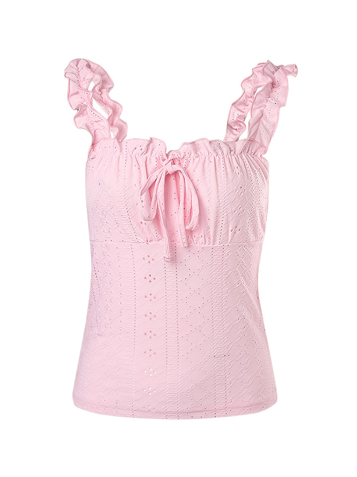 Women's Trim Cami Top with Floral Print - BloMelle