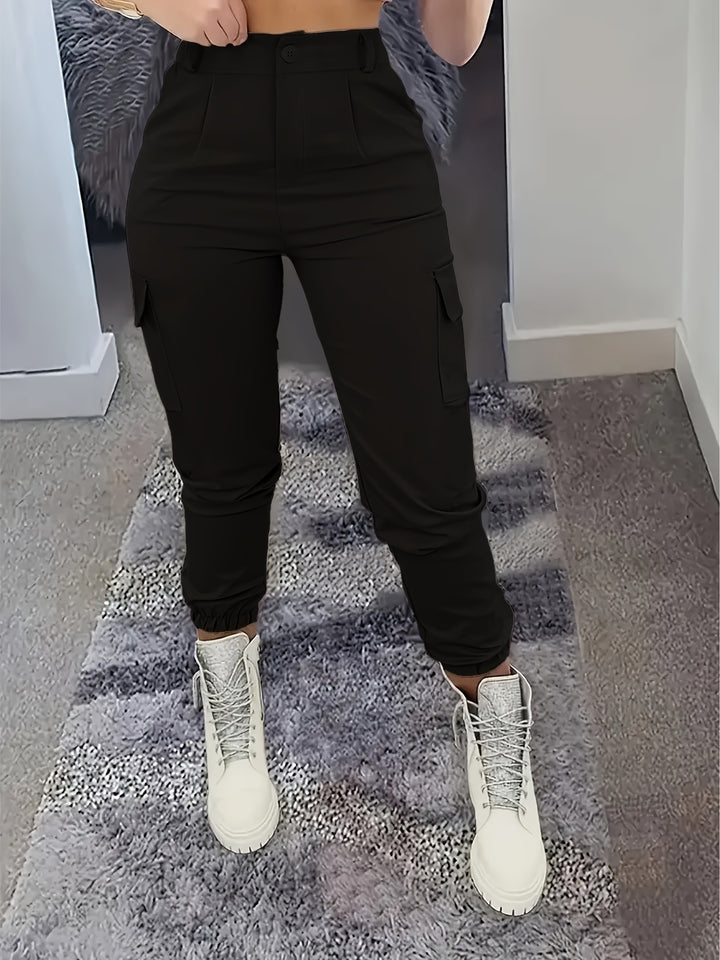 Women's Casual Solid Color Jogger Pants - BloMelle