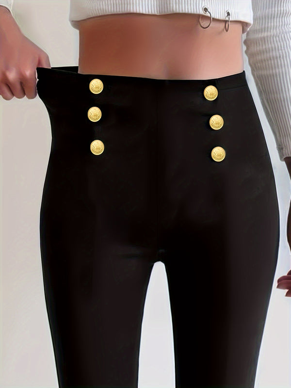 Women's Elegant Red Skinny Pants - BloMelle